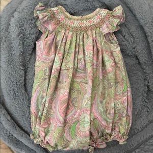 Smocked baby dress